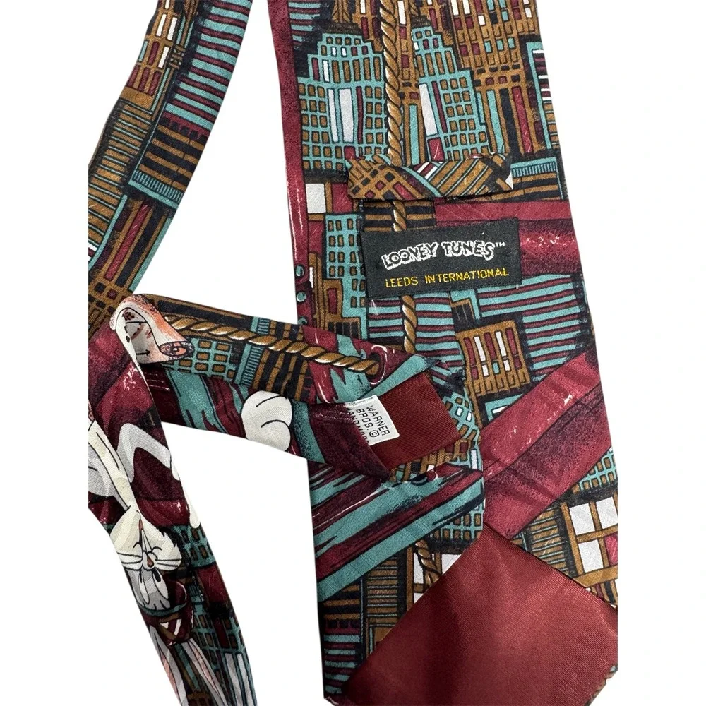 Looney Tunes Bugs Bunny Architect Tie International 100% Silk Men's Necktie‎